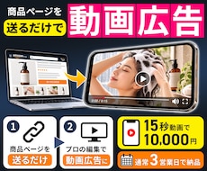 商品ページを送るだけでプロが動画広告を制作します イメージ1