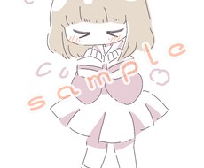 かわいい絵柄好きな人向けの絵柄描けます ゆるふわほんわか かわいいミニキャライラスト