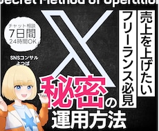 フリーランスの売上UPで明るい未来を作ります 秘密のX運用方法を7日間チャットで完全聞き放題
