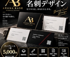 選べるテンプレートで見やすい名刺をデザインします イメージ1