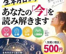 生年月日から今のお悩みを読み解きます イメージ1