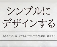 とにかく伝わりやすいデザインを目指します イメージ1