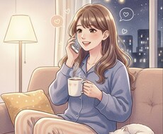 深夜の女子会気分で✨恋のモヤモヤ、電話で話そ！ます