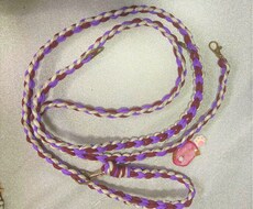 ハート編み　迷子札付きかわいいリード作りますます イメージ1