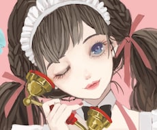 ガーリーなアイコン・一枚絵を格安で！描きます 「他と被らない」オリジナルのイラストをお求めの方へ！