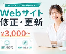 Webサイトの修正・テキスト更新を承ります イメージ1