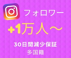 Instagramフォロワー1万人～増やします イメージ1