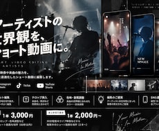 ライブ映像をSNS用ショート動画に編集します イメージ1
