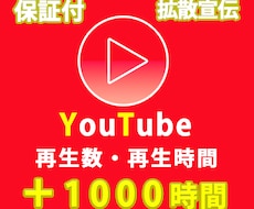 宣伝してYouTube再生時間と再生数増やします イメージ1