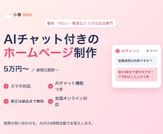 夜間の問い合せも逃さないHP、5万円で制作します イメージ1