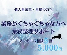 属人化した業務を整理して「回る仕組み」に整えます イメージ1