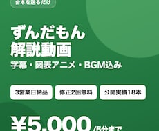 ずんだもん解説動画を台本丸投げで作ります イメージ1