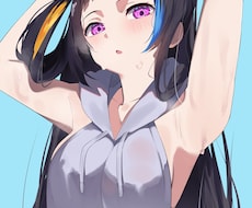 一枚絵、立ち絵、snsアイコン描きます イメージ1