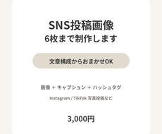 SNS投稿画像を6枚作成します イメージ1
