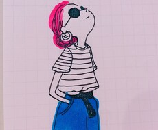 にじみ絵♪やわらかふんわり可愛いイラスト書きます イメージ1