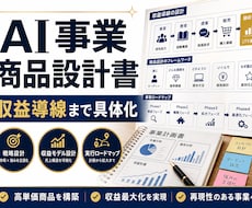 AI事業の商品設計書を作成します イメージ1