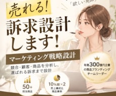 売れる理由を分析し、刺さるキャッチコピー作ります イメージ1