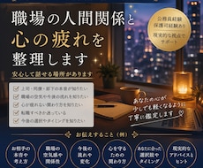 職場の悩み、仕事運、人間関係を総合鑑定します イメージ1