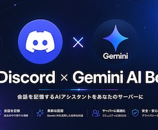 GeminiAPIでDiscordBotを作ります イメージ1