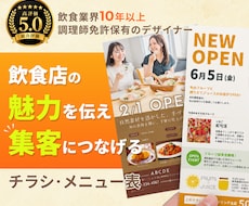 5名限定｜売上UPに繋がるメニュー表作成します イメージ1