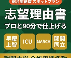 志望理由書を90分で徹底的にブラッシュアップします