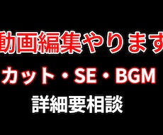 動画編集やります イメージ1