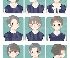女の子のバストアップのイラスト描きます イメージ1