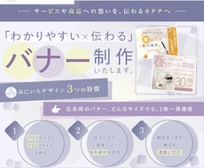 バナー制作｜1枚一律・修正回数無制限で対応します イメージ1