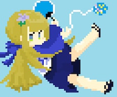 人物のドット絵を描きます