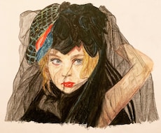 水彩色鉛筆で大切な方、ペットの似顔絵描きます イメージ1