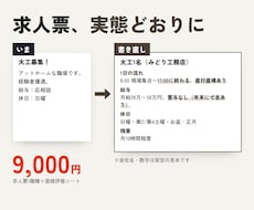 求人票を社長のお話から実態どおりに書き直します 応募が来ない求人票に。面接評価シートつき9,000円