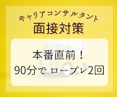 キャリアコンサルタント面接練習＆助言します 本番直前！効率よく練習がしたい方向け