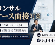 コンサルのケース面接対策をします イメージ1