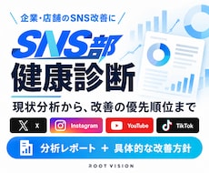 企業のSNSを診断し改善の優先順位を示します イメージ1