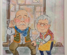 モデルが主人公になる！2名様の似顔絵描きます イメージ1