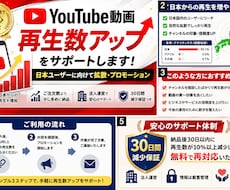 YouTube日本再生を＋1000回〜増やします イメージ1