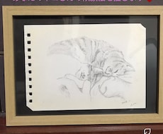 モノクロ　あなたの家族のネコさん、描きます イメージ1