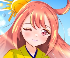 優しい表情の女の子アイコン描きます イメージ1