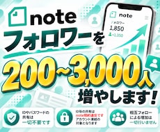 noteのアカウントを拡散してフォロワー増加します 1人あたり15円！noteフォロワー増やしませんか？