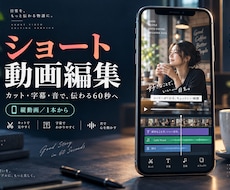 店舗や企業のショート動画を丁寧に編集します イメージ1
