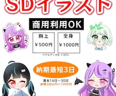 グッズにも使用できるミニキャラ制作します イメージ1