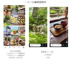 Instagramリール編集します カフェグルメお出かけVlog風など世界観あるリール制作します