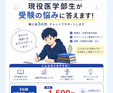 現役医学部生が3日間受験相談に乗ります 勉強法・学習計画・進路相談を丁寧にサポート