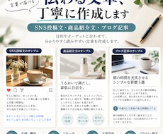 ブログ・SNS・商品紹介文を執筆します イメージ1