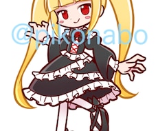 ぷよぷよ風の絵柄でイラスト・アイコン描きます お持ちのキャラや人物写真をぷよぷよ風イラストにします！