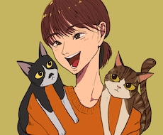 色鮮やかな似顔絵・SNSアイコン描きます イメージ1