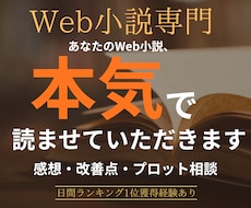 Web小説作品を本気で読んで感想をお伝えします 読者目線＋作者目線で丁寧にレビューします