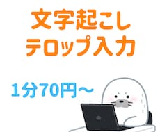 文字起こし・テロップ入力いたします イメージ1