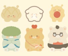 あなただけのゆるかわいいキャラクターを制作します 親しみのあるかわいいキャラクターを作ります！商用OK