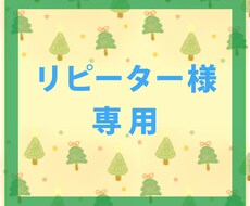 2回目以降限定！リピーターの方専用ページになります 2回目からのサービス価格ページになります